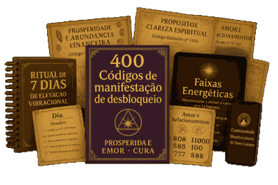 400 Códigos de Manifestação de Desbloqueio com o Ritual de 7 Dias, as Faixas Energéticas e os demais materiais